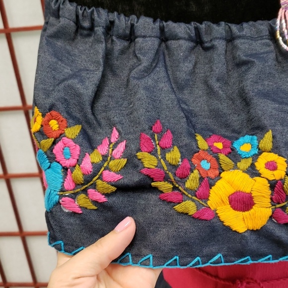 Denim Campesina mexican blouse - Picture 3 of 3
